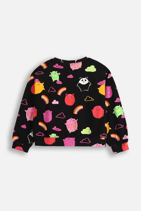 Dziewczynka Coccodrillo bluza dziecięca WC5143105RGK czarny
