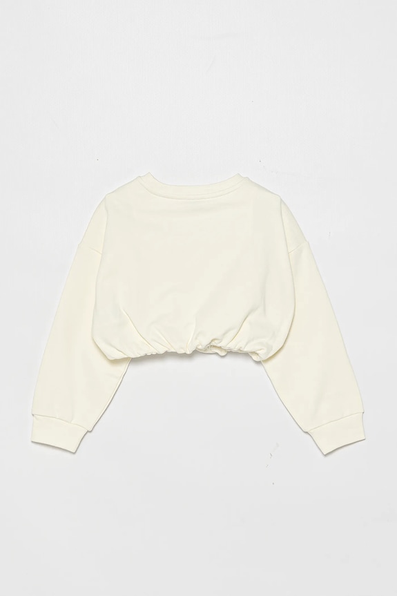 Dětská bavlněná mikina Pinko KFFE002.C.FT002 béžová SS25
