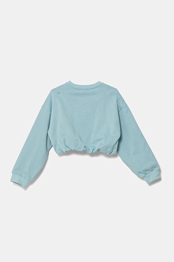Dětská bavlněná mikina Pinko KFFE002.C.FT002 modrá SS25
