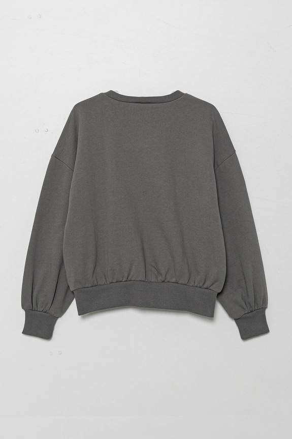 Otroški bombažen pulover United Colors of Benetton 3UNIC10NT.G.Seasonal siva SS25