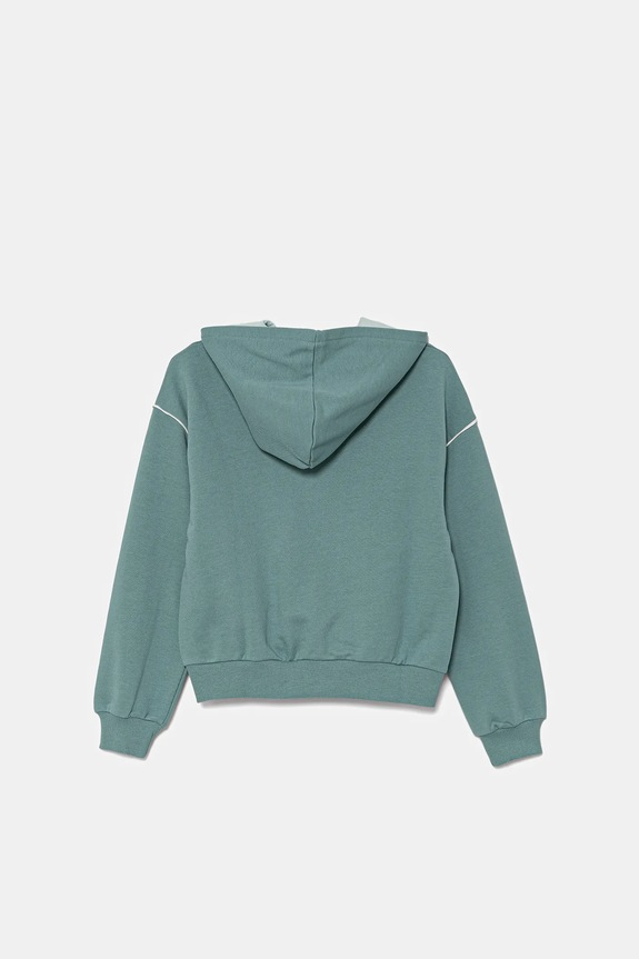 United Colors of Benetton felpa in cotone bambino/a 3UNIC504T.G.Seasonal turchese SS25