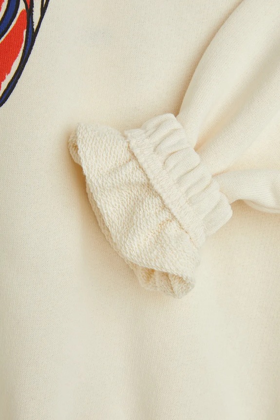 Dječja pamučna dukserica Mini Rodini Scarf 2512011111 bež
