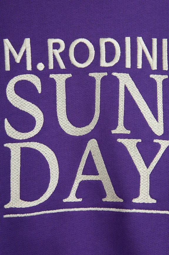 Παιδική βαμβακερή μπλούζα Mini Rodini Sunday μωβ 2512011445