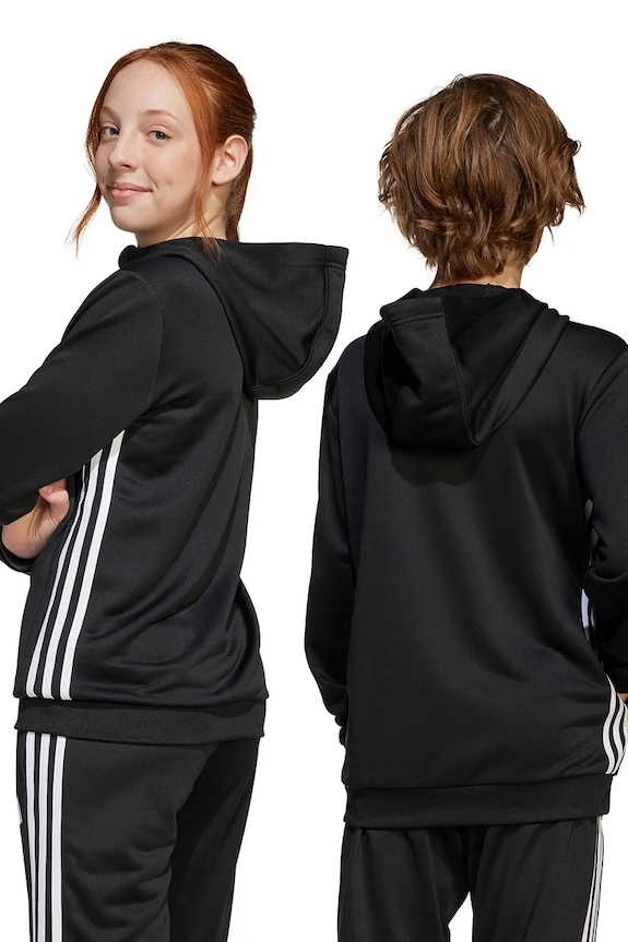 Detská mikina adidas Performance JD3053 čierna