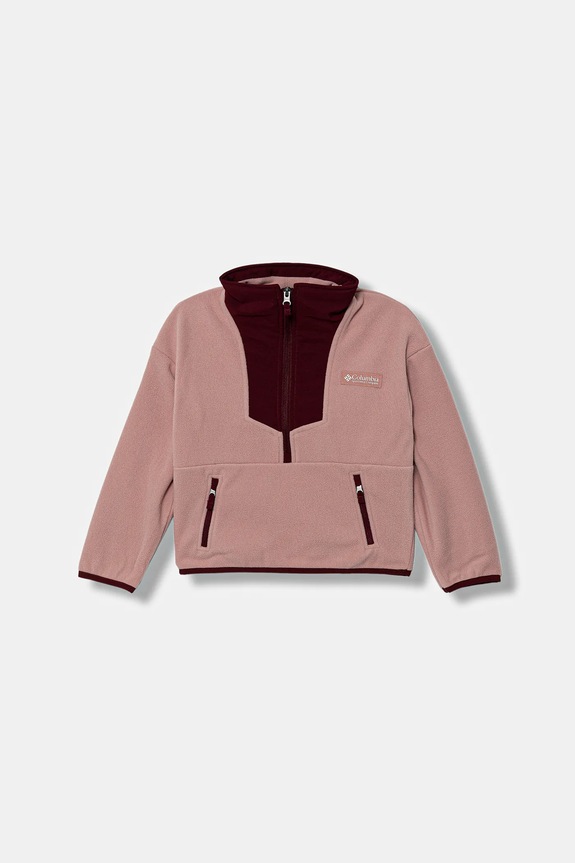 Βρεφική μπλούζα fleece Columbia Sequoia Grove χωρίς κουκούλα ροζ 2087651