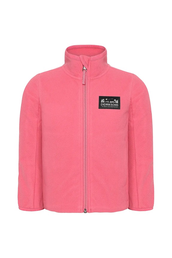 Otroški pulover Didriksons MUSKOT KDS JACKET 505711 roza AW25