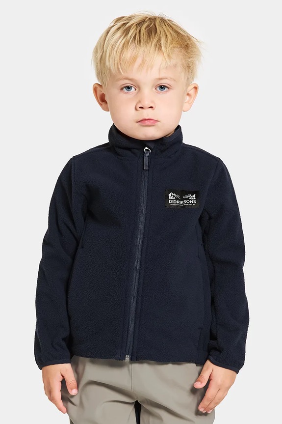 Otroški pulover Didriksons MUSKOT KDS JACKET Brez kapuce mornarsko modra 505711