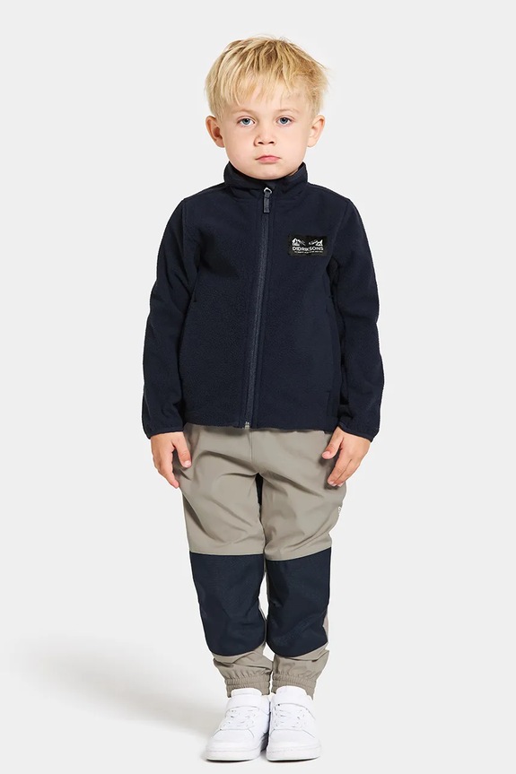 Otroški pulover Didriksons MUSKOT KDS JACKET 505711 mornarsko modra