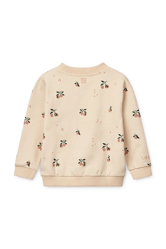Chłopiec Liewood bluza bawełniana dziecięca Thora Printed Sweatshirt LW19862 beżowy