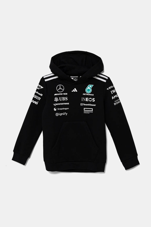 Dětská mikina adidas Performance MER potisk černá JX0683