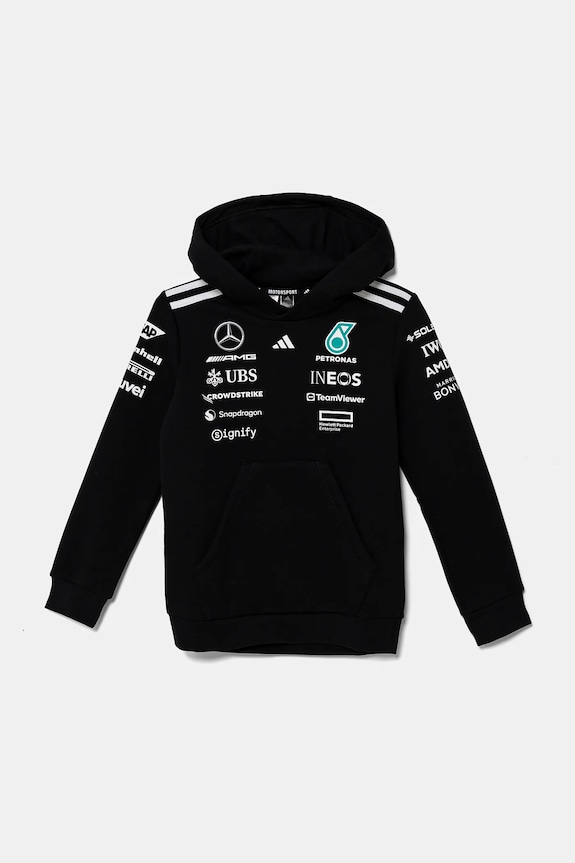 Dětská mikina adidas Performance MER potisk černá JX0683
