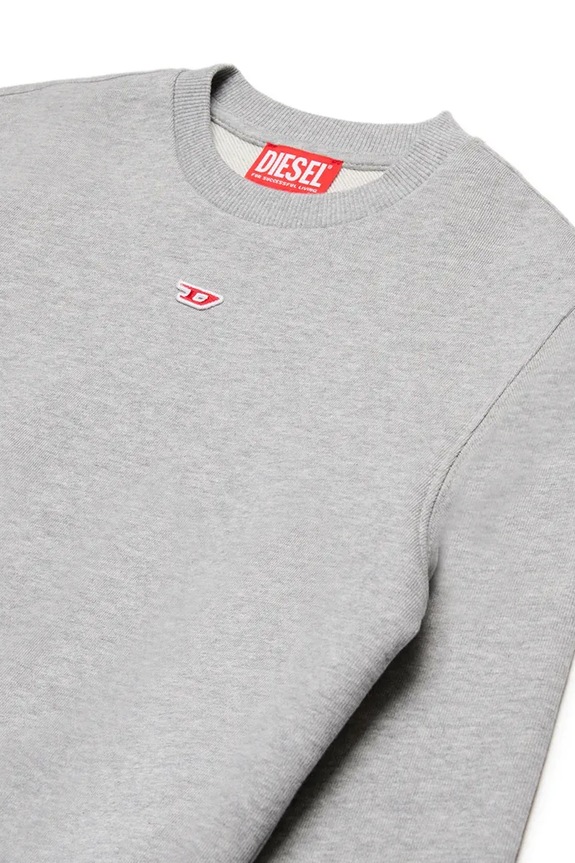Băieți Diesel hanorac de bumbac pentru copii SGINND OVER SWEAT-SHIRT J02234 gri