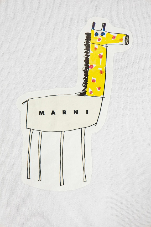 BIMBA Marni felpa in cotone neonato/a MS304B SWEAT-SHIRT M01405 bianco