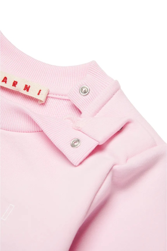 Pamučna dukserica za bebe Marni MS319B SWEAT-SHIRT roza M01437