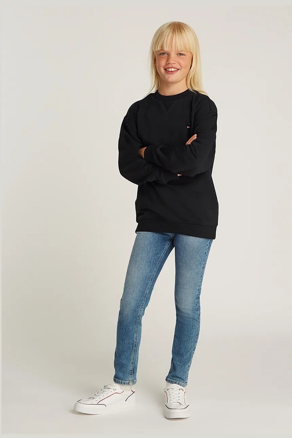 CHLAPEC Dětská mikina Tommy Hilfiger KS0KS00534.PPYA černá