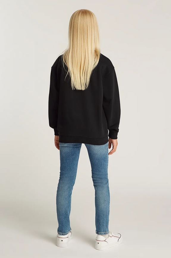 Dětská mikina Tommy Hilfiger KS0KS00534.PPYA černá