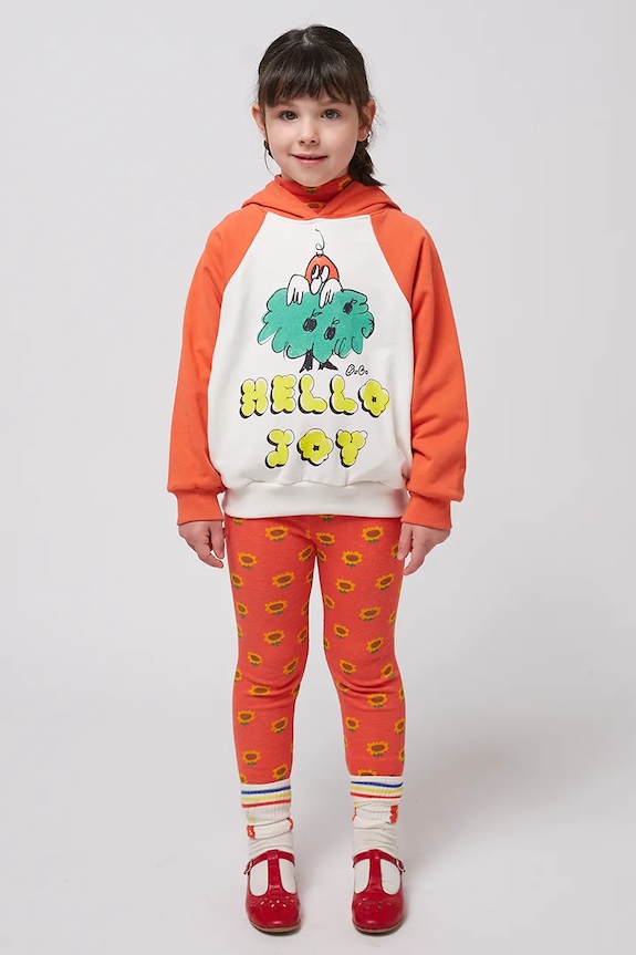 Bobo Choses hanorac de bumbac pentru copii Hello Joy 125AC044 alb