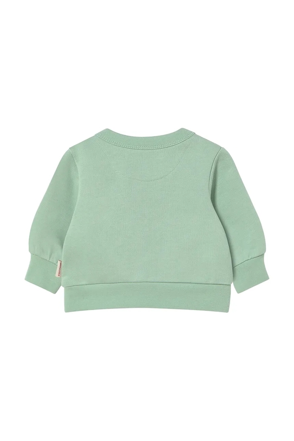 Dječaci Pamučna dukserica za bebe Tinycottons SUN TALES GRAPHIC BABY SWEATSHIRT SS25.105 zelena