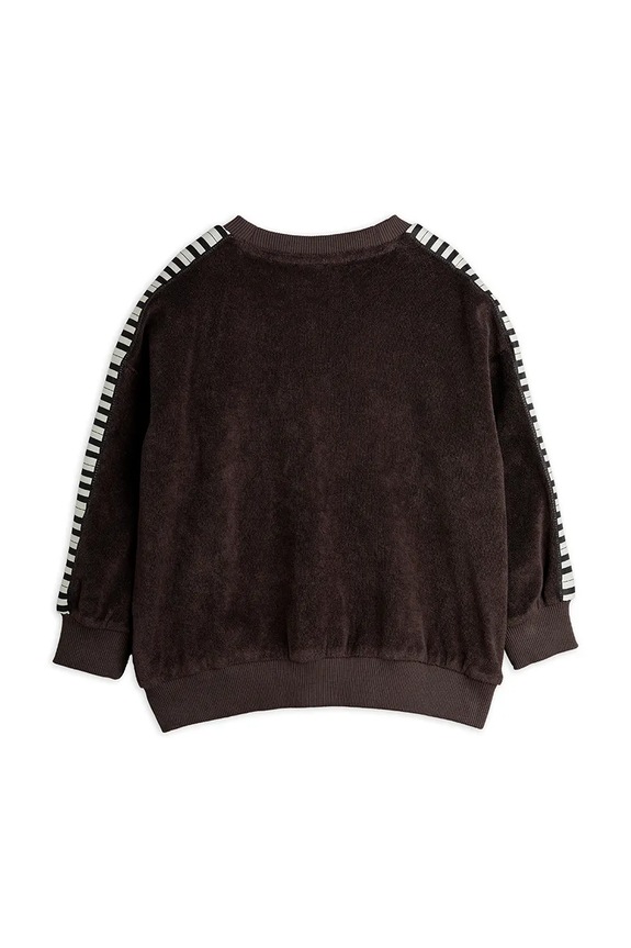 Dječja pamučna dukserica Mini Rodini Piano terry crna 2522015599