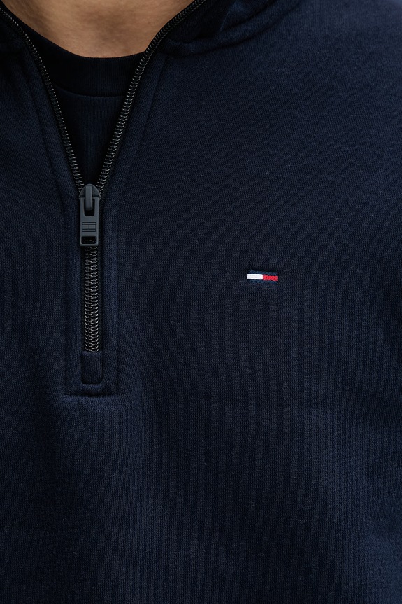 Tommy Jeans hanorac pentru bărbați, cu bumbac DM0DM20339 bleumarin