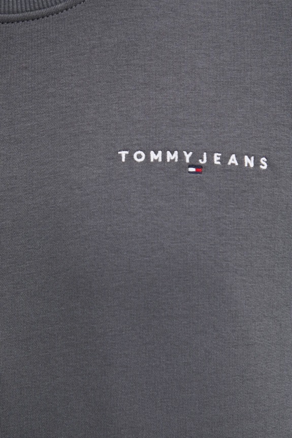 Tommy Jeans mikina pánská s bavlnou DM0DM20249 šedá
