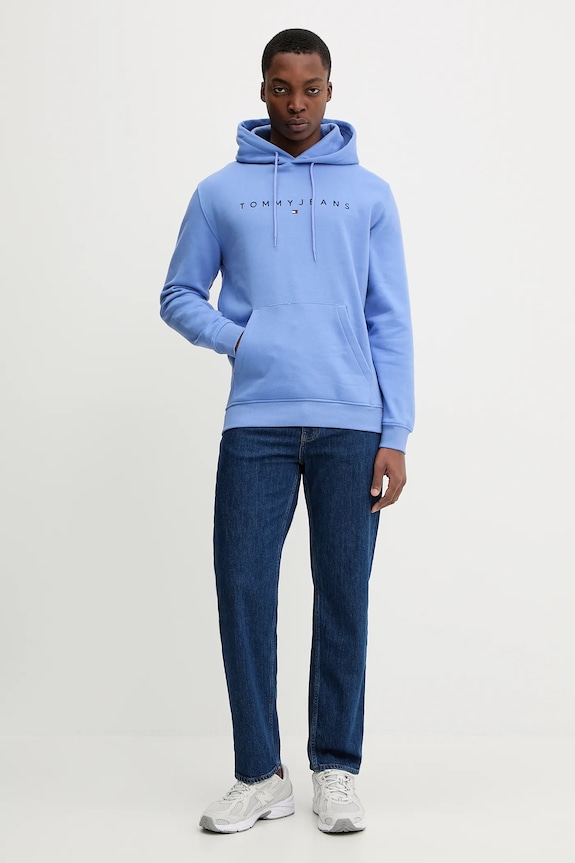Tommy Jeans hanorac cu glugă bărbătesc din bumbac DM0DM20746 violet AA00