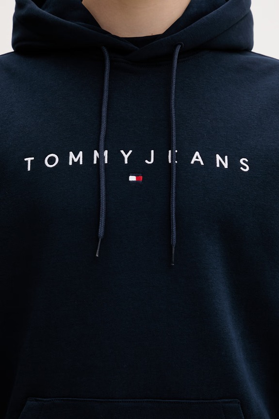 Tommy Jeans hanorac cu glugă bărbătesc din bumbac DM0DM20746 bleumarin