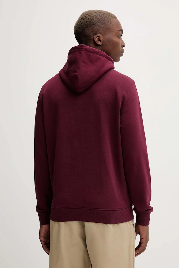 Îmbrăcăminte Tommy Jeans hanorac cu glugă bărbătesc cu bumbac DM0DM20746 burgundia