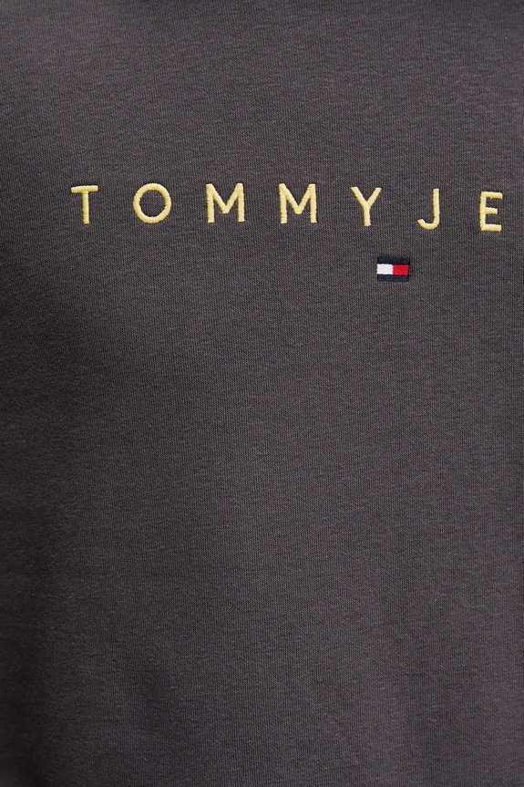 Tommy Jeans hanorac cu glugă bărbătesc din bumbac DM0DM20746 gri