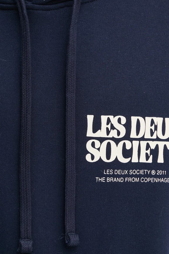 Les Deux bluza bawełniana LDM202049 granatowy