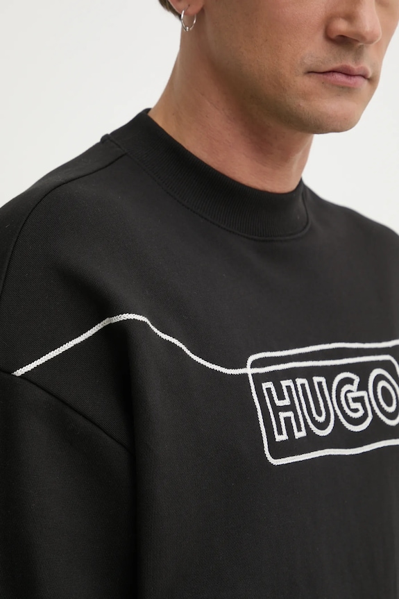 Hugo Blue bluza bawełniana 50530335 czarny