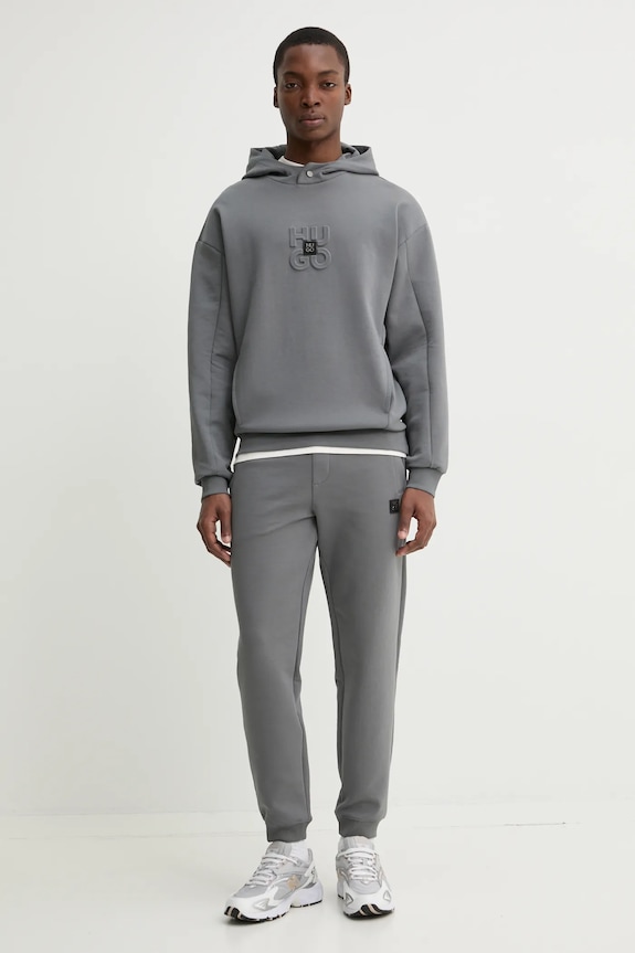 HUGO bluza 50530191 szary SS25