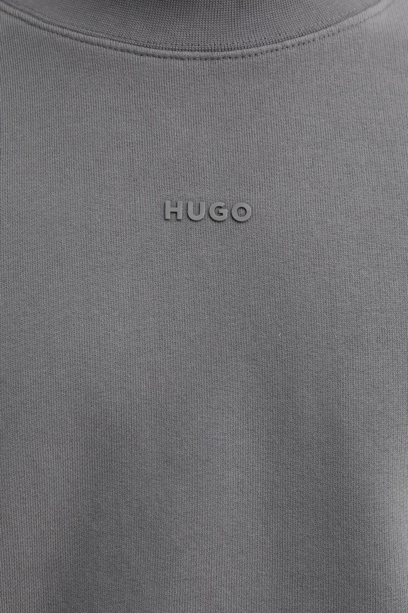 HUGO bluza bawełniana 50540920 szary