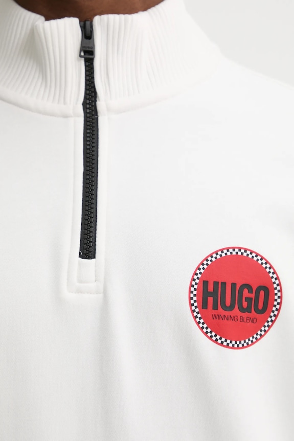 HUGO bluza bawełniana 50530649 biały