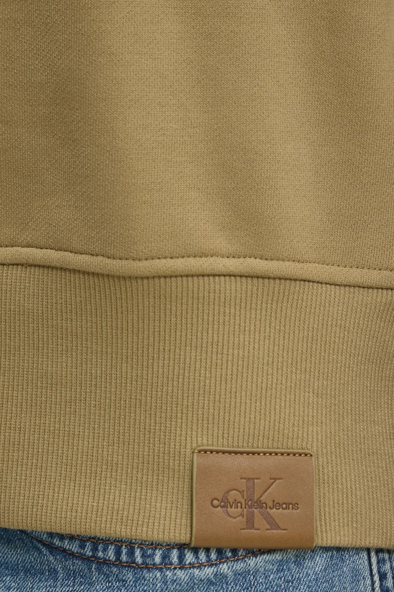 Bavlnená mikina Calvin Klein Jeans J30J326748 zelená