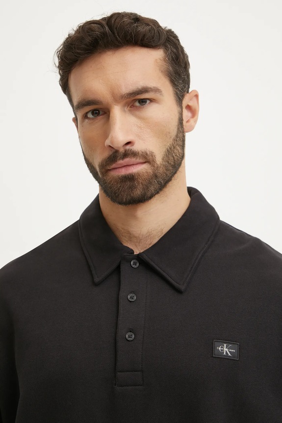 Bavlněná mikina Calvin Klein Jeans černá J30J327037