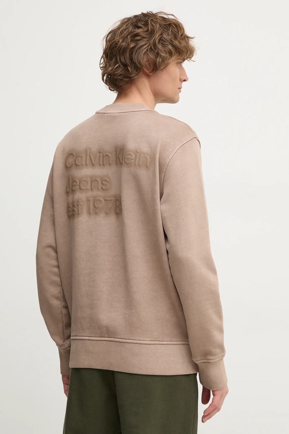 Odzież Calvin Klein Jeans bluza J30J327079 beżowy