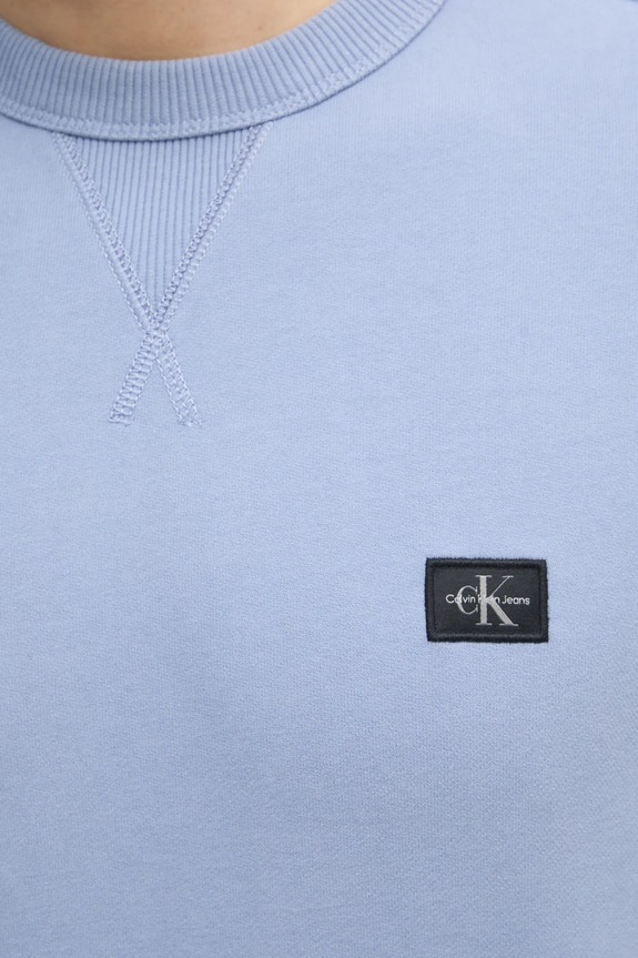 Памучен суичър Calvin Klein Jeans J30J327115 син