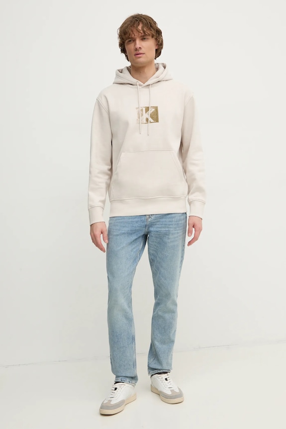 Calvin Klein Jeans bluza J30J327118 beżowy SS25