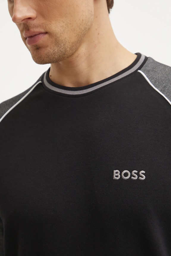 Mikina s kapucňou BOSS 50535836 čierna