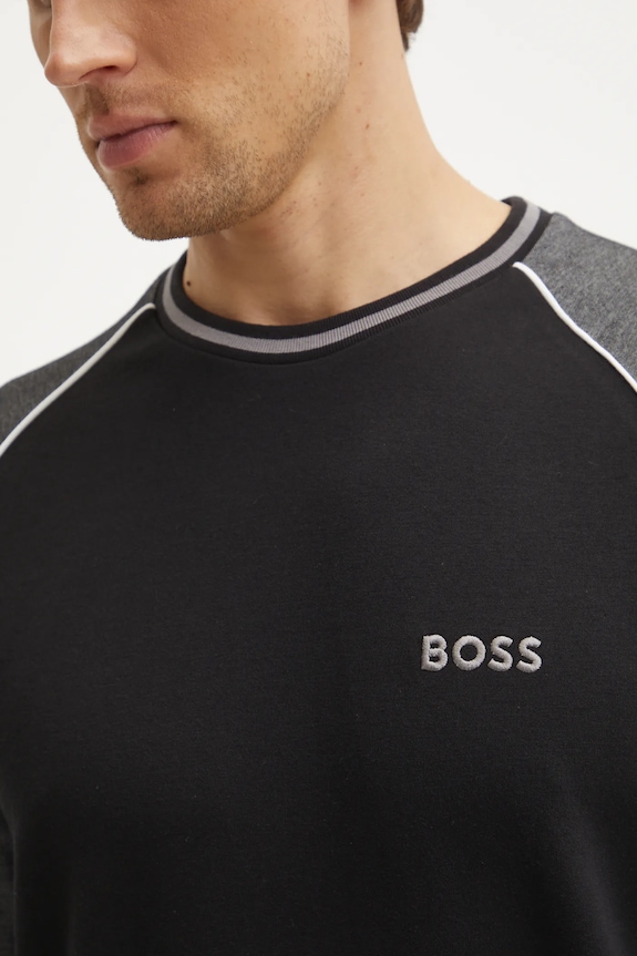 Mikina s kapucňou BOSS 50535836 čierna