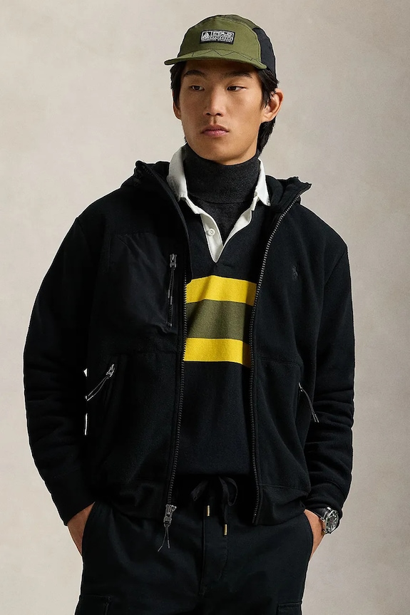 Mikina Polo Ralph Lauren s kapucí černá 710958177