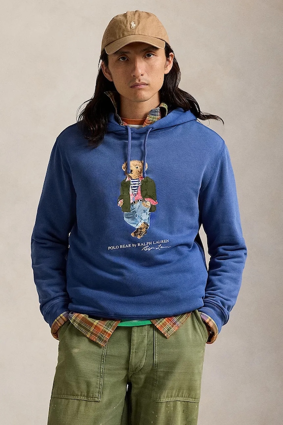 Polo Ralph Lauren bluza z kapturem niebieski 710958192