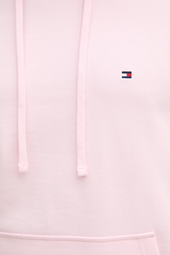 Tommy Hilfiger hanorac cu glugă pentru bărbați din bumbac MW0MW37235 roz