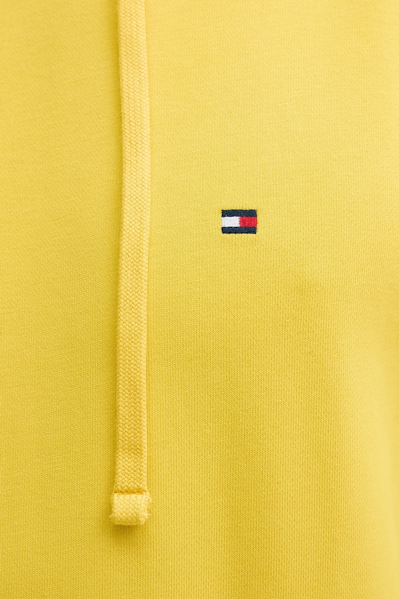 Tommy Hilfiger Hanorac cu glugă bărbătesc din bumbac MW0MW37235 galben