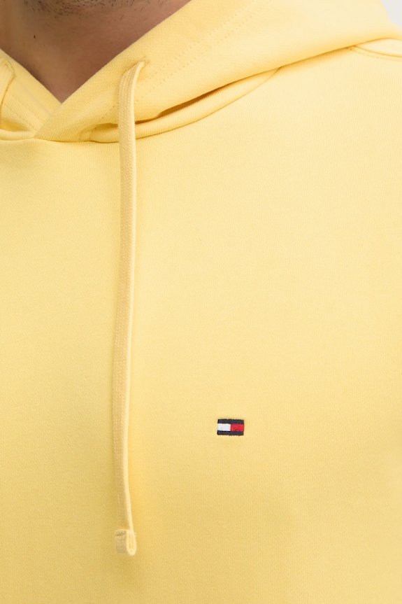 Tommy Hilfiger Hanorac cu glugă pentru bărbați din bumbac MW0MW37235 galben