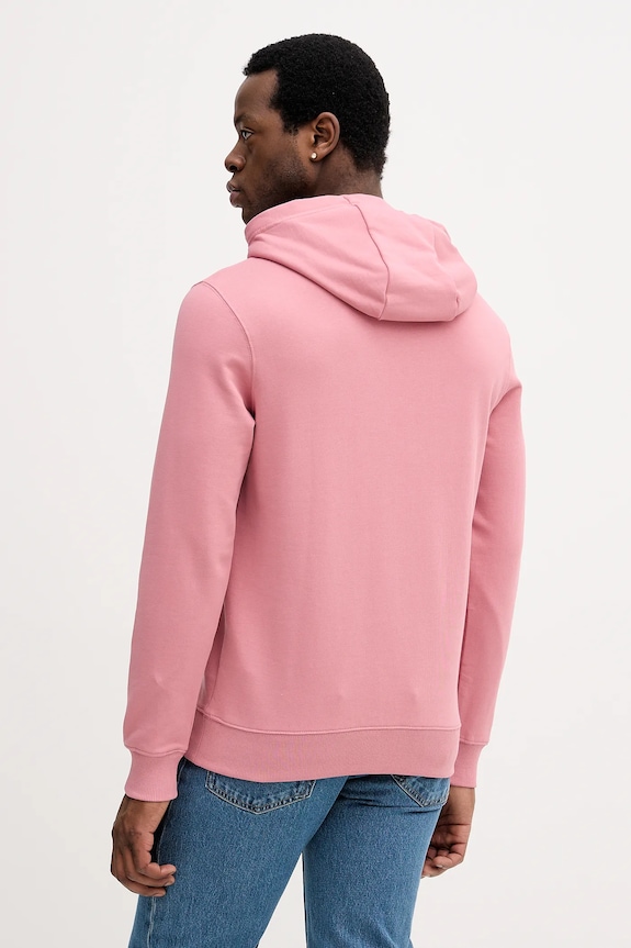 Îmbrăcăminte Tommy Hilfiger hanorac cu glugă bărbătesc din bumbac MW0MW37235 roz