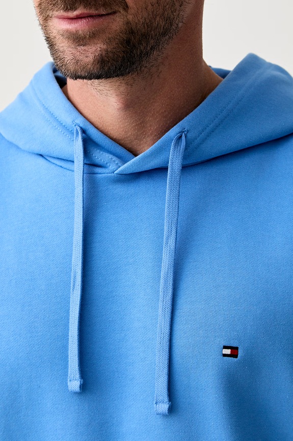 Tommy Hilfiger bluza z kapturem męska bawełniana MW0MW37235 niebieski