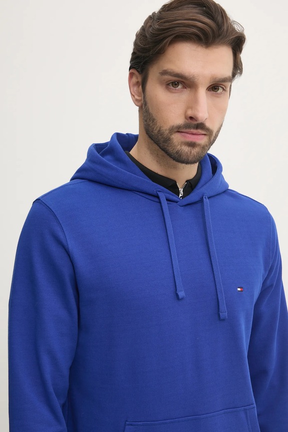 Tommy Hilfiger dukserica sa kapuljačom za muškarce od pamuka plava MW0MW37235