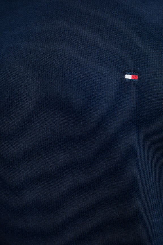 Tommy Hilfiger Hanorac cu glugă de bărbați din bumbac MW0MW37235 bleumarin
